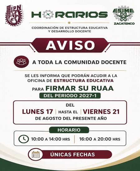 horarios