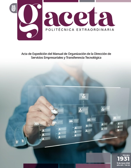 Extraordinaria: Acta de Expedición del Manual de Organización de la Dirección de Servicios Empresariales y Transferencia Tecnológica
